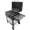 Grill węglowy BOTTARI Vulcano z kominem 58 x 42 cm Kształt rusztu głównego Prostokątny