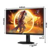 Monitor AOC Q27G4XF 27" 2560x1440px IPS 180Hz 0.5 ms [MPRT] Częstotliwość odświeżania obrazu [Hz] 180