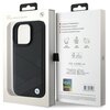 Etui BMW Sign Leather Crossing Lines Pattern do Apple iPhone 16 Pro Czarny Marka telefonu Apple