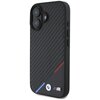 Etui BMW Carbon Tricolor Line MagSafe do Apple iPhone 16 Plus Czarny Seria telefonu iPhone