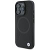 Etui BMW Sign Leather Half Textured And Circle MagSafe do Apple iPhone 16 Pro Czarny Seria telefonu iPhone