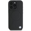 Etui BMW Sign Leather Half Textured And Circle MagSafe do Apple iPhone 16 Pro Czarny Model telefonu iPhone 16 Pro