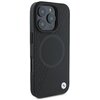 Etui BMW Sign Leather Half Textured And Circle MagSafe do Apple iPhone 16 Pro Czarny Kompatybilność Apple iPhone 16 Pro