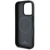 Etui BMW Sign Leather Half Textured And Circle MagSafe do Apple iPhone 16 Pro Czarny Gwarancja 24 miesiące