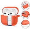 Etui na słuchawki TECH-PROTECT Silicone Hook do Apple Airpods 3 Pomarańczowy Możliwość ładowania Nie