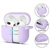 Etui na słuchawki TECH-PROTECT Silicone Hook do Apple Airpods 3 Fioletowy Możliwość ładowania Nie
