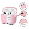 Etui na słuchawki TECH-PROTECT Silicone Hook do Apple Airpods 3 Różowy Możliwość ładowania Nie