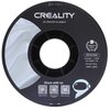Czarna szpula filamentu do drukarki 3D z widocznym logo "CREALITY" oraz napisem "3D PRINTER FILAMENT". Na szpuli znajdują się informacje: "CR-PLA SILK", "Diameter: 1.75MM", "Net Weight: 1KG", "Extruder Temp: 190°C-230°C", a także trzy kody QR z podpisami: