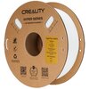Szpula filamentu do drukarki 3D z serii CREALITY Hyper Series wykonana z materiału Hyper PLA w kolorze białym. Na etykiecie widnieje tekst: "Hyper PLA WHITE, Diameter 1.75mm, Net Weight 1kg/2.2lb, Printing Speed 30-600mm/s, Printing Temperature 190-230°C,