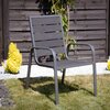 Krzesło ogrodowe PATIO Solar Antracytowy Materiał Tworzywo sztuczne
