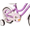 Rower dziecięcy SUN BABY Heart Bike 12 cali dla dziewczynki Fioletowy Kółka boczne Tak