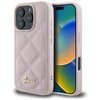 Etui GUESS Quilted Metal Logo do Apple iPhone 16 Pro Różowy