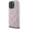 Etui GUESS Quilted Metal Logo do Apple iPhone 16 Pro Różowy Seria telefonu iPhone