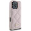 Etui GUESS Quilted Metal Logo do Apple iPhone 16 Pro Różowy Kompatybilność Apple iPhone 16 Pro