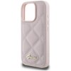 Etui GUESS Quilted Metal Logo do Apple iPhone 16 Pro Różowy Typ Etui nakładka