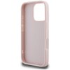 Etui GUESS Quilted Metal Logo do Apple iPhone 16 Pro Różowy Gwarancja 24 miesiące