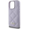 Etui GUESS Quilted Metal Logo do Apple iPhone 16 Pro Jasnofioletowy Typ Etui nakładka