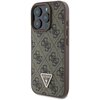 Etui GUESS Leather Metal Logo Strass Crossbody do Apple iPhone 16 Pro Max Brązowy Seria telefonu iPhone