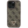 Etui GUESS Leather Metal Logo Strass Crossbody do Apple iPhone 16 Pro Max Brązowy Model telefonu iPhone 16 Pro Max