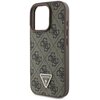 Etui GUESS Leather Metal Logo Strass Crossbody do Apple iPhone 16 Pro Max Brązowy Typ Etui nakładka