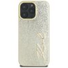 Etui KARL LAGERFELD Metal Signature do Apple iPhone 16 Pro Złoty Model telefonu iPhone 16 Pro