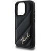 Etui KARL LAGERFELD Quilted Signature do Apple iPhone 16 Pro Max Czarny Dominujący kolor Czarny
