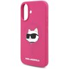 Etui KARL LAGERFELD Silicone Choupette Head Print MagSafe do Apple iPhone 16 Fuksja Typ Etui nakładka