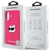 Etui KARL LAGERFELD Silicone Choupette Head Print MagSafe do Apple iPhone 16 Fuksja Marka telefonu Apple