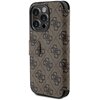Etui GUESS 4G Metal Logo do Apple iPhone 15 Pro Brązowy Dominujący kolor Brązowy