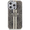 Etui GUESS IML 4G Gold Stripe do Apple iPhone 15 Pro Brązowy Model telefonu iPhone 15 Pro