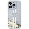 Etui GUESS Liquid Glitter Gold Stripes do Apple iPhone 15 Pro Przezroczysty Model telefonu iPhone 15 Pro