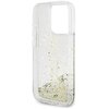 Etui GUESS Liquid Glitter Gold Stripes do Apple iPhone 15 Pro Przezroczysty Gwarancja 24 miesiące