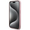 Etui GUESS Saffiano Iridescent Script do Apple iPhone 15 Pro Różowy Dominujący kolor Różowy