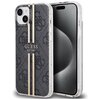 Etui GUESS IML 4G Gold Stripe do Apple iPhone 15 Plus Czarny