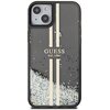 Etui GUESS Liquid Glitter Gold Stripes do Apple iPhone 15 Plus Czarny Model telefonu iPhone 15 Plus
