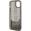 Etui GUESS Liquid Glitter Gold Stripes do Apple iPhone 15 Plus Czarny Gwarancja 24 miesiące