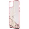 Etui GUESS Liquid Glitter Gold Stripes do Apple iPhone 15 Plus Różowy Typ Etui nakładka
