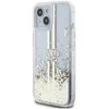Etui GUESS Liquid Glitter Gold Stripes do Apple iPhone 15 Plus Przezroczysty Seria telefonu iPhone