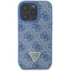 Etui GUESS Leather 4G Triangle Strass do Apple iPhone 16 Pro Niebieski Model telefonu iPhone 16 Pro