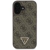 Etui GUESS Leather 4G Triangle Strass do Apple iPhone 16 Plus Brązowy Model telefonu iPhone 16 Plus