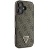 Etui GUESS Leather 4G Triangle Strass do Apple iPhone 16 Plus Brązowy Kompatybilność Apple iPhone 16 Plus