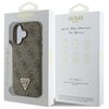 Etui GUESS Leather 4G Triangle Strass do Apple iPhone 16 Plus Brązowy Marka telefonu Apple