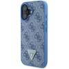 Etui GUESS Leather 4G Triangle Strass MagSafe do Apple iPhone 16 Niebieski Seria telefonu iPhone