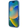 Etui GUESS Leather 4G Triangle Strass do Apple iPhone 16 Pro Max Niebieski Dominujący kolor Niebieski
