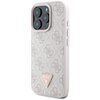 Etui GUESS Leather 4G Triangle Strass do Apple iPhone 16 Pro Max Różowy Seria telefonu iPhone