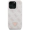 Etui GUESS Leather 4G Triangle Strass do Apple iPhone 16 Pro Max Różowy Model telefonu iPhone 16 Pro Max
