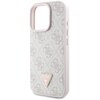 Etui GUESS Leather 4G Triangle Strass do Apple iPhone 16 Pro Max Różowy Typ Etui nakładka