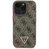 Etui GUESS Leather 4G Triangle Strass do Apple iPhone 16 Pro Max Brązowy Model telefonu iPhone 16 Pro Max