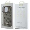 Etui GUESS Leather 4G Triangle Strass do Apple iPhone 16 Pro Max Brązowy Marka telefonu Apple