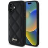 Etui GUESS Quilted Metal Logo do Apple iPhone 16 Plus Czarny